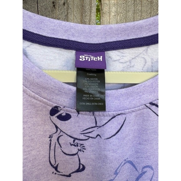 Disney Stitch Pajama Set Loungewear Sleepwear Comfy XS - Picture 3 of 4